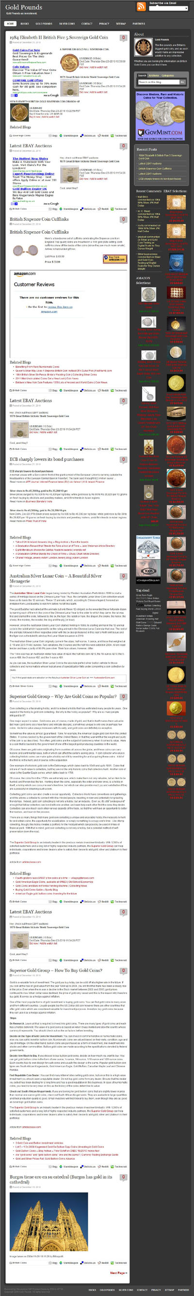 Gold Pounds' Sovereign Treasure British Gold Coins Gold Coins Investment Page